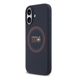 Husa Red Bull Silicone Red Ring MagSafe pentru iPhone 17, Bleumarin Husa Red Bull Silicone Red Ring MagSafe pentru iPhone 17, Bleumarin