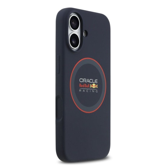 Husa Red Bull Silicone Red Ring MagSafe pentru iPhone 17, Bleumarin (Bakr, RBHMP17S24SIILVR) by www.silkase.ro