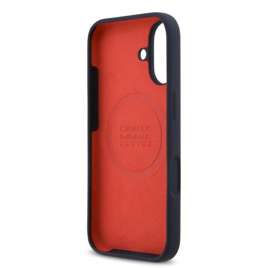Husa Red Bull Silicone Red Ring MagSafe pentru iPhone 17, Bleumarin (Bakr, RBHMP17S24SIILVR) by www.silkase.ro