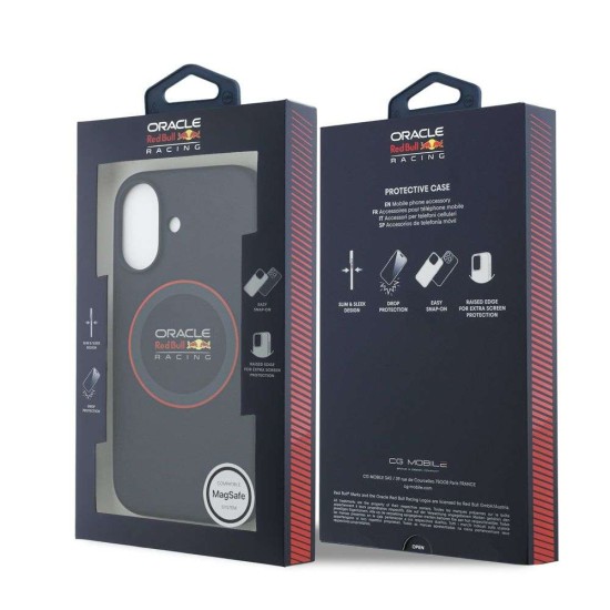 Husa Red Bull Silicone Red Ring MagSafe pentru iPhone 17, Bleumarin (Bakr, RBHMP17S24SIILVR) by www.silkase.ro
