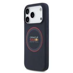 Husa Red Bull Silicone Red Ring MagSafe pentru iPhone 17 Pro, Bleumarin Husa Red Bull Silicone Red Ring MagSafe pentru iPhone 17 Pro, Bleumarin