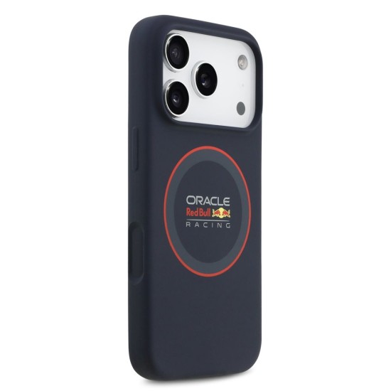 Husa Red Bull Silicone Red Ring MagSafe pentru iPhone 17 Pro, Bleumarin Husa Red Bull Silicone Red Ring MagSafe pentru iPhone 17 Pro, Bleumarin (Bakr, RBHMP17L24SIILVR) by www.silkase.ro