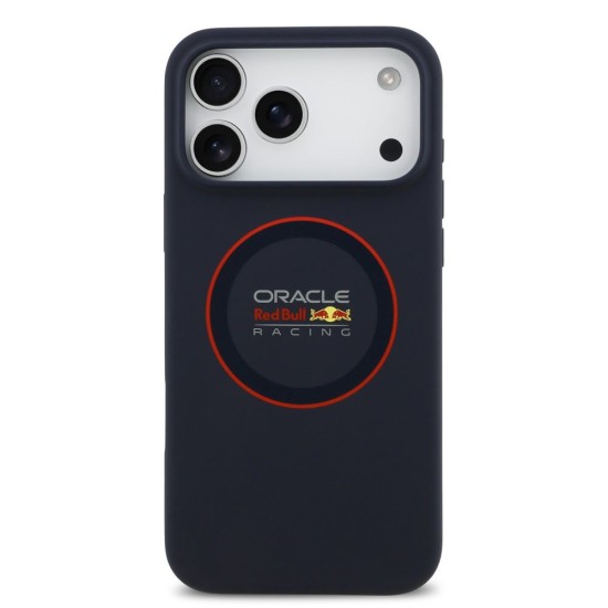 Husa Red Bull Silicone Red Ring MagSafe pentru iPhone 17 Pro Max, Bleumarin Husa Red Bull Silicone Red Ring MagSafe pentru iPhone 17 Pro Max, Bleumarin (Bakr, RBHMP17X24SIILVR) by www.silkase.ro