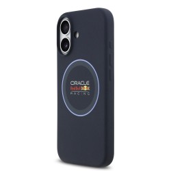 Husa Red Bull Silicone Blue Ring MagSafe pentru iPhone 17, Bleumarin