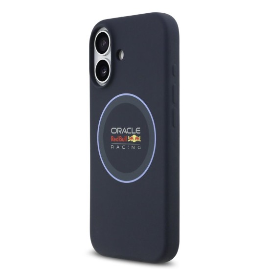 Husa Red Bull Silicone Blue Ring MagSafe pentru iPhone 17, Bleumarin Husa Red Bull Silicone Blue Ring MagSafe pentru iPhone 17, Bleumarin (Bakr, RBHMP17S24SIILVB) by www.silkase.ro