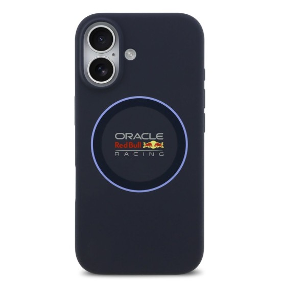 Husa Red Bull Silicone Blue Ring MagSafe pentru iPhone 17, Bleumarin Husa Red Bull Silicone Blue Ring MagSafe pentru iPhone 17, Bleumarin (Bakr, RBHMP17S24SIILVB) by www.silkase.ro