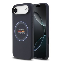 Husa Red Bull Silicone Blue Ring MagSafe pentru iPhone Air, Bleumarin