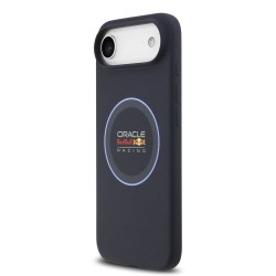 Husa Red Bull Silicone Blue Ring MagSafe pentru iPhone Air, Bleumarin