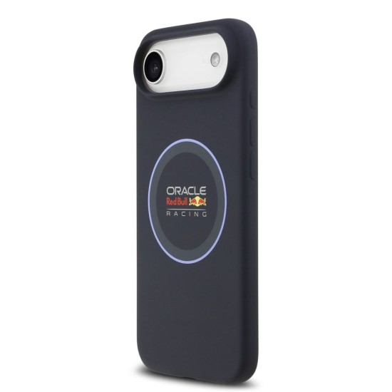 Husa Red Bull Silicone Blue Ring MagSafe pentru iPhone Air, Bleumarin (Bakr, RBHMP17M24SIILVB) by www.silkase.ro