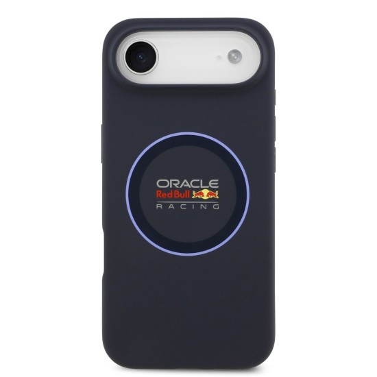 Husa Red Bull Silicone Blue Ring MagSafe pentru iPhone Air, Bleumarin (Bakr, RBHMP17M24SIILVB) by www.silkase.ro