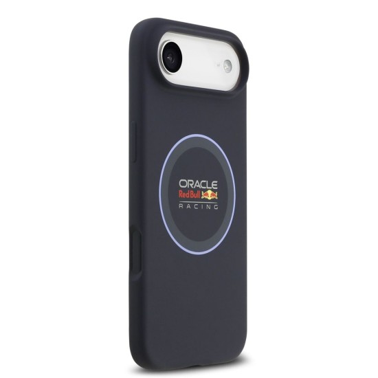 Husa Red Bull Silicone Blue Ring MagSafe pentru iPhone Air, Bleumarin (Bakr, RBHMP17M24SIILVB) by www.silkase.ro