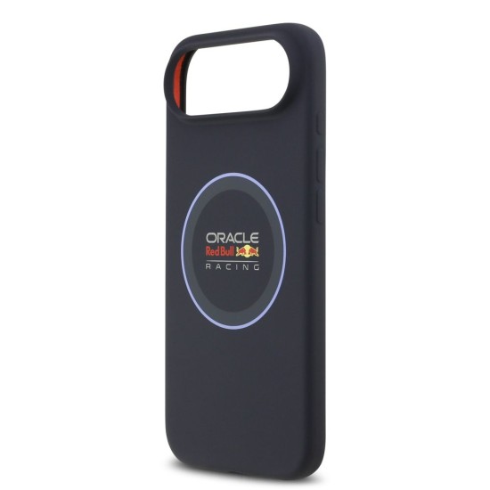 Husa Red Bull Silicone Blue Ring MagSafe pentru iPhone Air, Bleumarin (Bakr, RBHMP17M24SIILVB) by www.silkase.ro