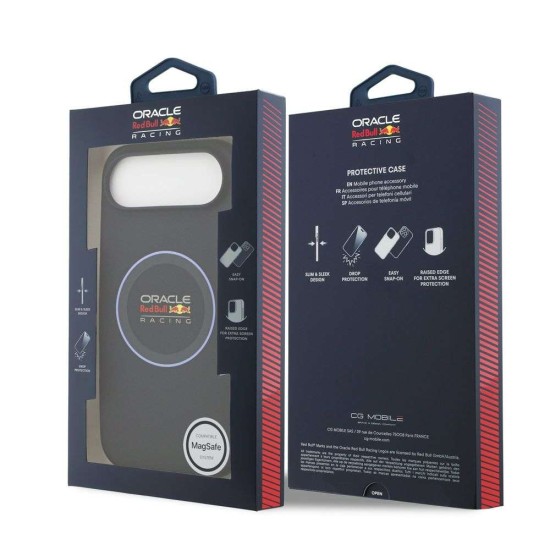 Husa Red Bull Silicone Blue Ring MagSafe pentru iPhone Air, Bleumarin (Bakr, RBHMP17M24SIILVB) by www.silkase.ro