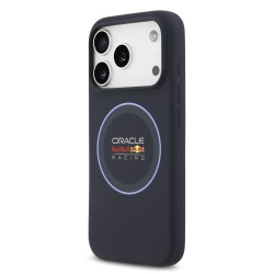 Husa Red Bull Silicone Blue Ring MagSafe pentru iPhone 17 Pro, Bleumarin