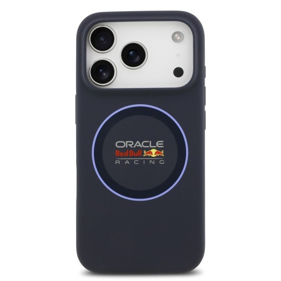 Husa Red Bull Silicone Blue Ring MagSafe pentru iPhone 17 Pro, Bleumarin Husa Red Bull Silicone Blue Ring MagSafe pentru iPhone 17 Pro, Bleumarin (Bakr, RBHMP17L24SIILVB) by www.silkase.ro