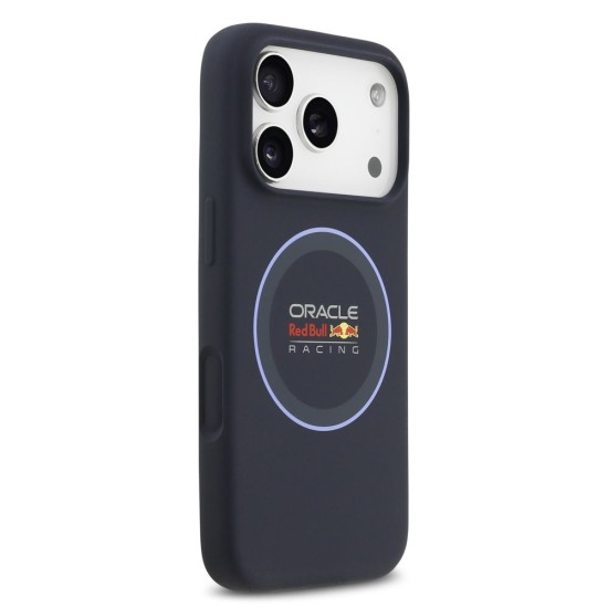 Husa Red Bull Silicone Blue Ring MagSafe pentru iPhone 17 Pro, Bleumarin Husa Red Bull Silicone Blue Ring MagSafe pentru iPhone 17 Pro, Bleumarin (Bakr, RBHMP17L24SIILVB) by www.silkase.ro