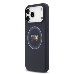 Husa Red Bull Silicone Blue Ring MagSafe pentru iPhone 17 Pro Max, Bleumarin