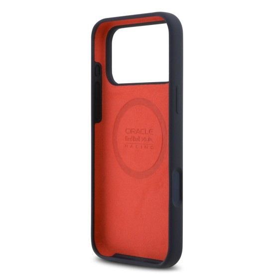 Husa Red Bull Silicone Blue Ring MagSafe pentru iPhone 17 Pro Max, Bleumarin (Bakr, RBHMP17X24SIILVB) by www.silkase.ro