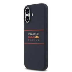 Husa Red Bull Silicone Horizontal Logo MagSafe pentru iPhone 17, Bleumarin