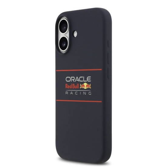Husa Red Bull Silicone Horizontal Logo MagSafe pentru iPhone 17, Bleumarin (Bakr, RBHMP17S24SIHSRV) by www.silkase.ro