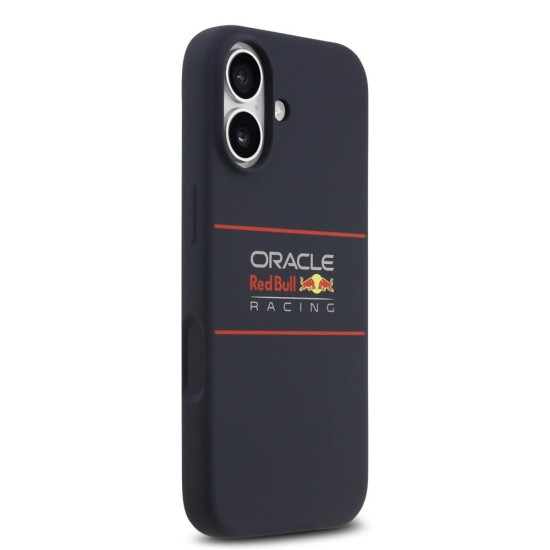 Husa Red Bull Silicone Horizontal Logo MagSafe pentru iPhone 17, Bleumarin (Bakr, RBHMP17S24SIHSRV) by www.silkase.ro