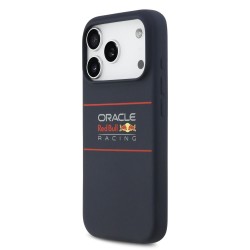 Husa Red Bull Silicone Horizontal Logo MagSafe pentru iPhone 17 Pro Max, Bleumarin