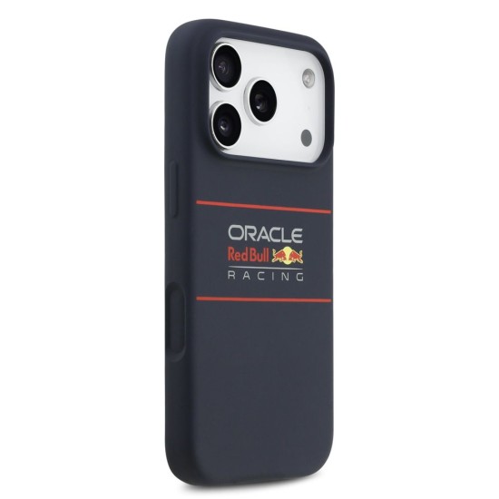 Husa Red Bull Silicone Horizontal Logo MagSafe pentru iPhone 17 Pro Max, Bleumarin (Bakr, RBHMP17X24SIHSRV) by www.silkase.ro