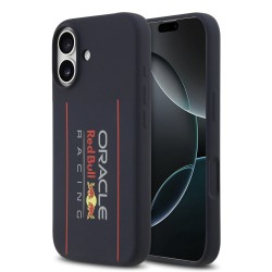 Husa Red Bull Silicone Vertical Logo MagSafe pentru iPhone 17, Bleumarin