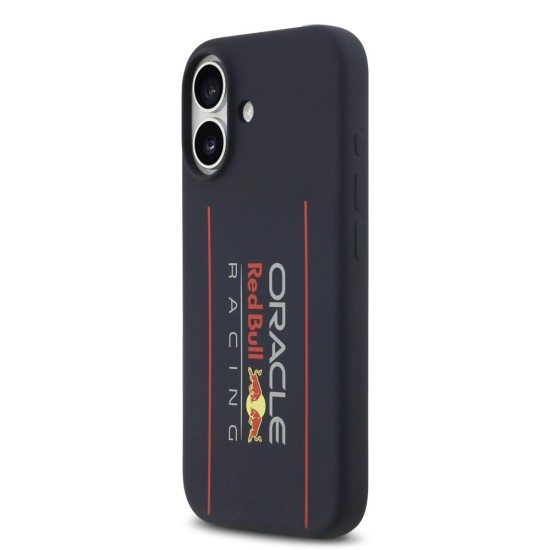 Husa Red Bull Silicone Vertical Logo MagSafe pentru iPhone 17, Bleumarin (Bakr, RBHMP17S24SIOLRV) by www.silkase.ro