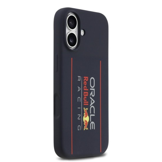 Husa Red Bull Silicone Vertical Logo MagSafe pentru iPhone 17, Bleumarin (Bakr, RBHMP17S24SIOLRV) by www.silkase.ro