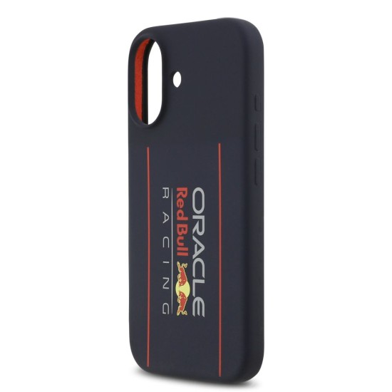 Husa Red Bull Silicone Vertical Logo MagSafe pentru iPhone 17, Bleumarin (Bakr, RBHMP17S24SIOLRV) by www.silkase.ro