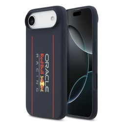 Husa Red Bull Silicone Vertical Logo MagSafe pentru iPhone Air, Bleumarin