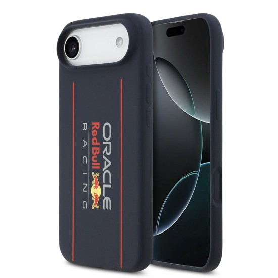 Husa Red Bull Silicone Vertical Logo MagSafe pentru iPhone Air, Bleumarin Husa Red Bull Silicone Vertical Logo MagSafe pentru iPhone Air, Bleumarin (Bakr, RBHMP17M24SIOLRV) by www.silkase.ro
