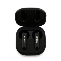Căști Wireless TWS Guess 4G Metal Logo, Negre