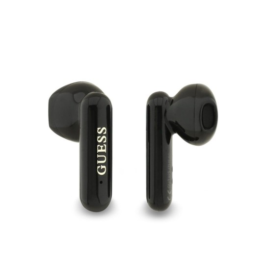 Căști Wireless TWS Guess 4G Metal Logo, Negre (Bakr, GUTWSJ7HE4GK) by www.silkase.ro