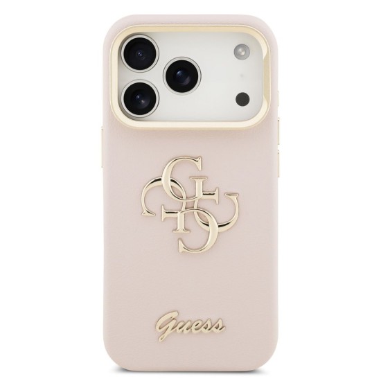Husa Guess PU Grained 4G Logo Stand Camera Frame pentru iPhone 17 Pro, Roz Husa Guess PU Grained 4G Logo Stand Camera Frame pentru iPhone 17 Pro, Roz (Bakr, GUHCP17LPCS4GSP) by www.silkase.ro