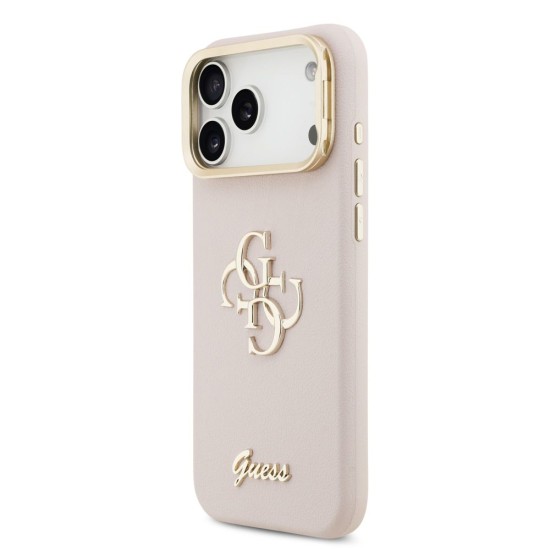 Husa Guess PU Grained 4G Logo Stand Camera Frame pentru iPhone 17 Pro Max, Roz Husa Guess PU Grained 4G Logo Stand Camera Frame pentru iPhone 17 Pro Max, Roz (Bakr, GUHCP17XPCS4GSP) by www.silkase.ro