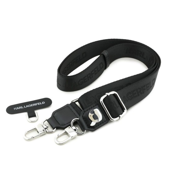 Curea de Umăr Universală (Crossbody Strap) Karl Lagerfeld Karl Patch, Neagra Curea de Umăr Universală (Crossbody Strap) Karl Lagerfeld Karl Patch, Neagra (Bakr, KLUCNKHPSPK) by www.silkase.ro