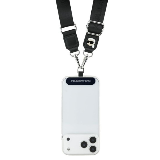 Curea de Umăr Universală (Crossbody Strap) Karl Lagerfeld Karl Patch, Neagra Curea de Umăr Universală (Crossbody Strap) Karl Lagerfeld Karl Patch, Neagra (Bakr, KLUCNKHPSPK) by www.silkase.ro