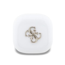 Căști Wireless TWS Guess 4G Metal Logo, Albe
