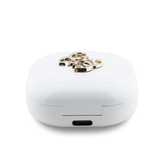 Căști Wireless TWS Guess 4G Metal Logo, Albe Căști Wireless TWS Guess 4G Metal Logo, Albe (Bakr, GUTWSJ7HE4GH) by www.silkase.ro