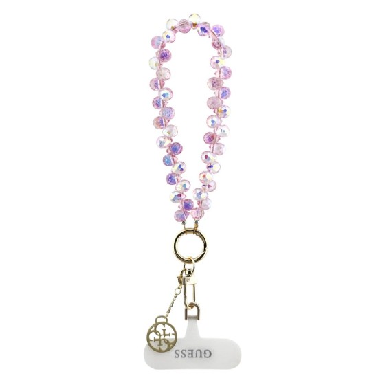 Curea de Mână Universală Guess Crystals 4G Charm, Roz (Bakr, GUUCMDG4CP) by www.silkase.ro
