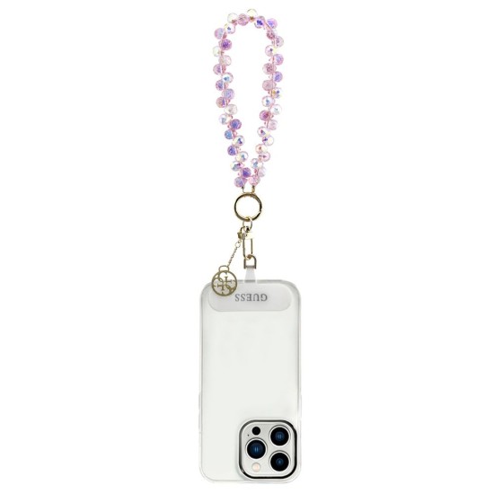 Curea de Mână Universală Guess Crystals 4G Charm, Roz (Bakr, GUUCMDG4CP) by www.silkase.ro