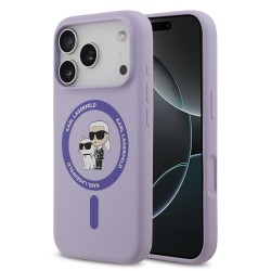 Husă Karl Lagerfeld Liquid MagSafe pentru iPhone 17 Pro/18 Pro, Mov