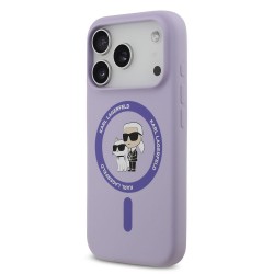Husă Karl Lagerfeld Liquid MagSafe pentru iPhone 17 Pro/18 Pro, Mov
