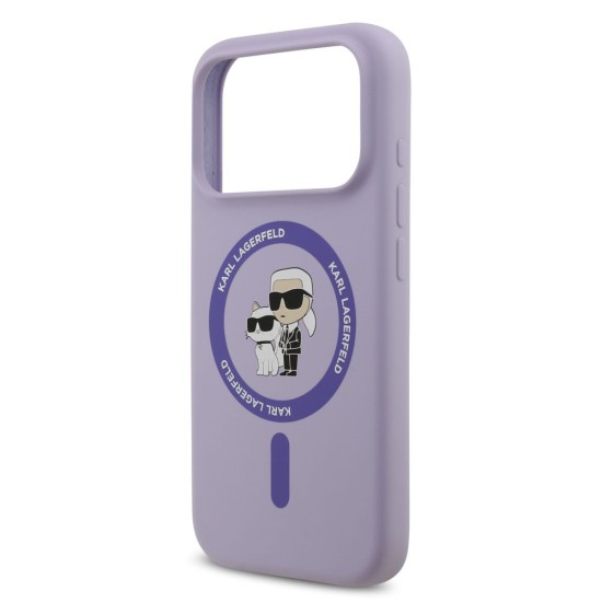 Husă Karl Lagerfeld Liquid Silicone Karl and Choupette MagSafe pentru iPhone 17 Pro Mov Husă Karl Lagerfeld Liquid Silicone Karl and Choupette MagSafe pentru iPhone 17 Pro Mov (Bakr, KLHMP17LSCMKCRHU) by www.silkase.ro