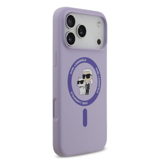 Husă Karl Lagerfeld Liquid Silicone Karl and Choupette MagSafe pentru iPhone 17 Pro Max Mov Husă Karl Lagerfeld Liquid Silicone Karl and Choupette MagSafe pentru iPhone 17 Pro Max Mov (Bakr, KLHMP17XSCMKCRHU) by www.silkase.ro