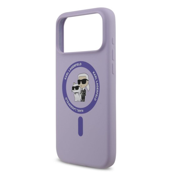 Husă Karl Lagerfeld Liquid Silicone Karl and Choupette MagSafe pentru iPhone 17 Pro Max Mov Husă Karl Lagerfeld Liquid Silicone Karl and Choupette MagSafe pentru iPhone 17 Pro Max Mov (Bakr, KLHMP17XSCMKCRHU) by www.silkase.ro