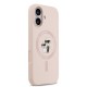 Husa Karl Lagerfeld Liquid Silicone Karl and Choupette MagSafe pentru iPhone 17, Roz (Bakr, KLHMP17SSCMKCRHP) by www.silkase.ro