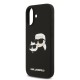 Husa Karl Lagerfeld Liquid Silicone Double Heads MagSafe pentru iPhone 17, Neagra (Bakr, KLHMP17SSKCHPPLK) by www.silkase.ro